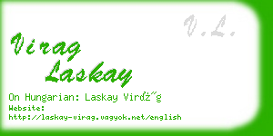 virag laskay business card